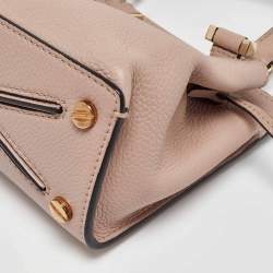 Valentino Dusty Pink Leather RockStud Small Joylock Top Handle Bag