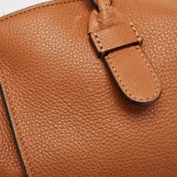 مملوكة مسبقًا Valentino Brown Leather Braided Handle To Be Cool Tote