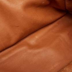 مملوكة مسبقًا Valentino Brown Leather Braided Handle To Be Cool Tote