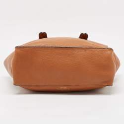 مملوكة مسبقًا Valentino Brown Leather Braided Handle To Be Cool Tote