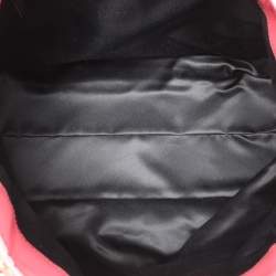 Pre Owned Valentino Multicolor Patent Leather and Satin Rose Applique Tote