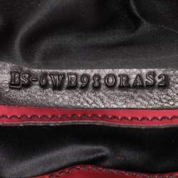 Pre Owned Valentino Multicolor Patent Leather and Satin Rose Applique Tote