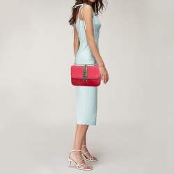 Pre Owned Valentino Multicolor Leather Medium Glam Lock Chain Shoulder Bag