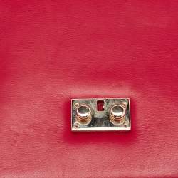 Pre Owned Valentino Multicolor Leather Medium Glam Lock Chain Shoulder Bag