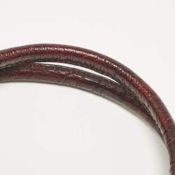 مملوكة مسبقًا Valentino Dark Burgundy Leather Crystals Catch Satchel