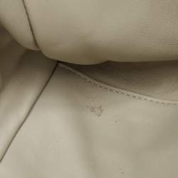 Valentino Off White Leather Roman Stud Shopper Tote