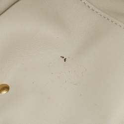 Valentino Off White Leather Roman Stud Shopper Tote