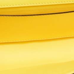 Pre Owned Valentino Yellow Leather Loco Shoulder Bag