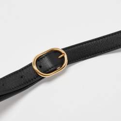 Pre Owned Valentino Black Leather Small Supervee Crossbody Bag