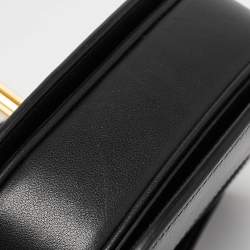 Pre Owned Valentino Black Leather Small Supervee Crossbody Bag