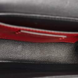 Pre Owned Valentino Black Leather Small Supervee Crossbody Bag