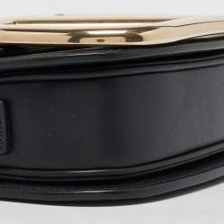 Pre Owned Valentino Black Leather Small Supervee Crossbody Bag