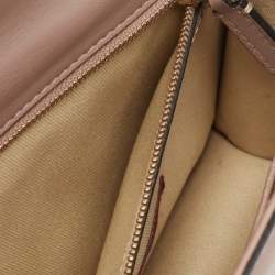 Pre Owned Valentino Beige Leather Medium Glam Lock Chain Shoulder Bag