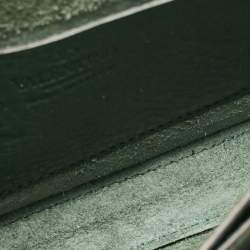 Pre Owned Valentino Green Leather Rockstud Flap Shoulder Bag