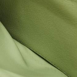 Pre Owned Valentino Green Leather Rockstud Card Holder