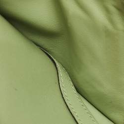 Pre Owned Valentino Green Leather Rockstud Card Holder