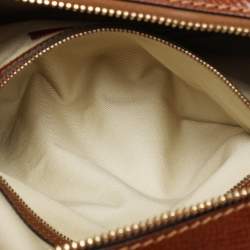 Pre Owned Valentino Brown Leather Roman Stud Satchel