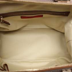 Pre Owned Valentino Brown Leather Roman Stud Satchel