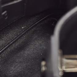 Pre Owned Valentino Black Quilted Leather Mini Roman Stud Top Handle Bag