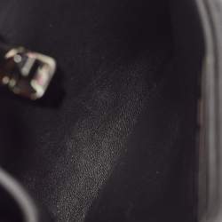 Pre Owned Valentino Black Quilted Leather Mini Roman Stud Top Handle Bag