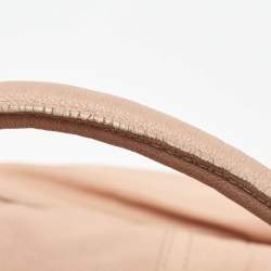 Pre Owned Valentino Beige Leather Urban Lace Embroidered Satchel