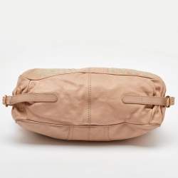 Pre Owned Valentino Beige Leather Urban Lace Embroidered Satchel