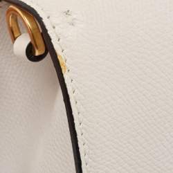 Valentino White Leather Small VSLING Top Handle Bag