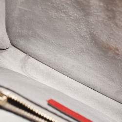 Pre Owned Valentino Grey Leather Rockstud Side Slip Crossbody Bag