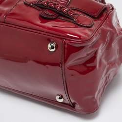 Valentino Red Patent Histoire Framed Bag