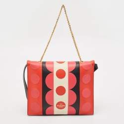 Pre Owned Valentino Multicolor Leather Carmen Flap Shoulder Bag