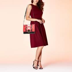 Pre Owned Valentino Multicolor Leather Carmen Flap Shoulder Bag