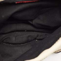 Valentino Cream/Black Leather Catch Hobo