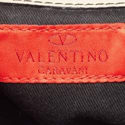 Valentino Cream/Black Leather Catch Hobo