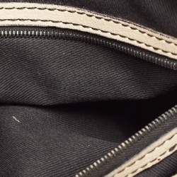 Valentino Cream/Black Leather Catch Hobo