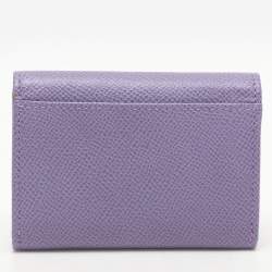 مملوكة مسبقًا Valentino Purple Leather Card Case