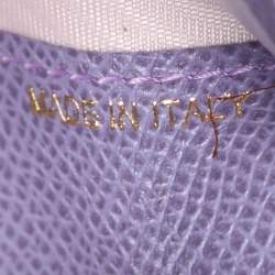 مملوكة مسبقًا Valentino Purple Leather Card Case