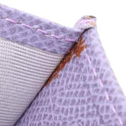 مملوكة مسبقًا Valentino Purple Leather Card Case