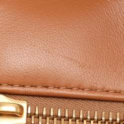 Pre Owned Valentino Beige/Brown Leather and Raffia Medium One Stud Tote