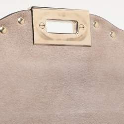 Valentino Beige Leather Rockstud Crossbody Flap Bag