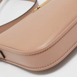 Valentino Beige Leather Mini VLogo Crossbody Bag