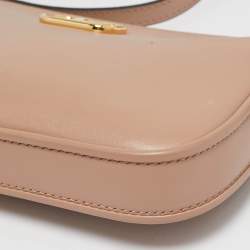 Valentino Beige Leather Mini VLogo Crossbody Bag