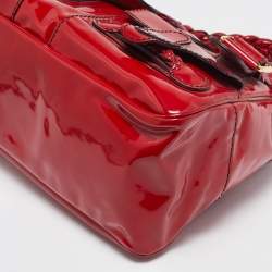 Valentino Red Patent Leather Histoire Satchel