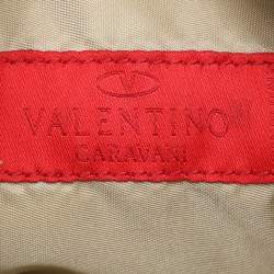 Valentino Gold Leather Wristlet Clutch