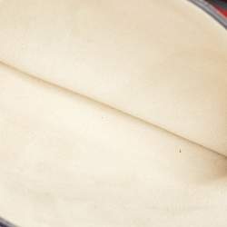 Pre Owned Valentino Off White Leather VRing Flap Top Handle Bag