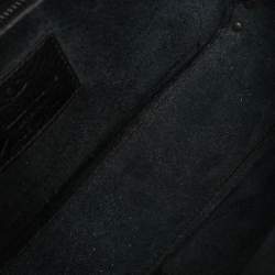 Valentino Black Leather Rockstud Rolling Crossbody Bag