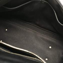 Pre Owned Valentino Black Quilted Leather Medium VLTN Candystud Top Handle Bag