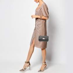 Pre Owned Valentino Black Quilted Leather Small Rockstud Spike Chain Bag