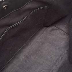 Pre Owned Valentino Black/Ivory Leather Rockstud Shopper Tote