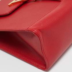 Pre Owned Valentino Red Leather Vintage Satchel