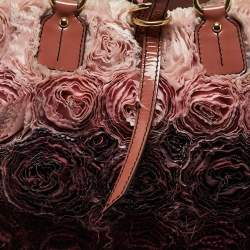 Pre Owned Valentino Multicolor Patent Leather and Satin Rosier Tote